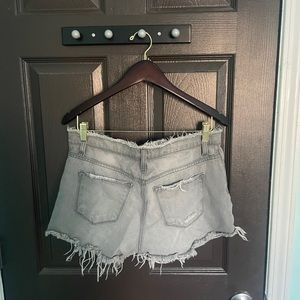 Flying monkey jean shorts